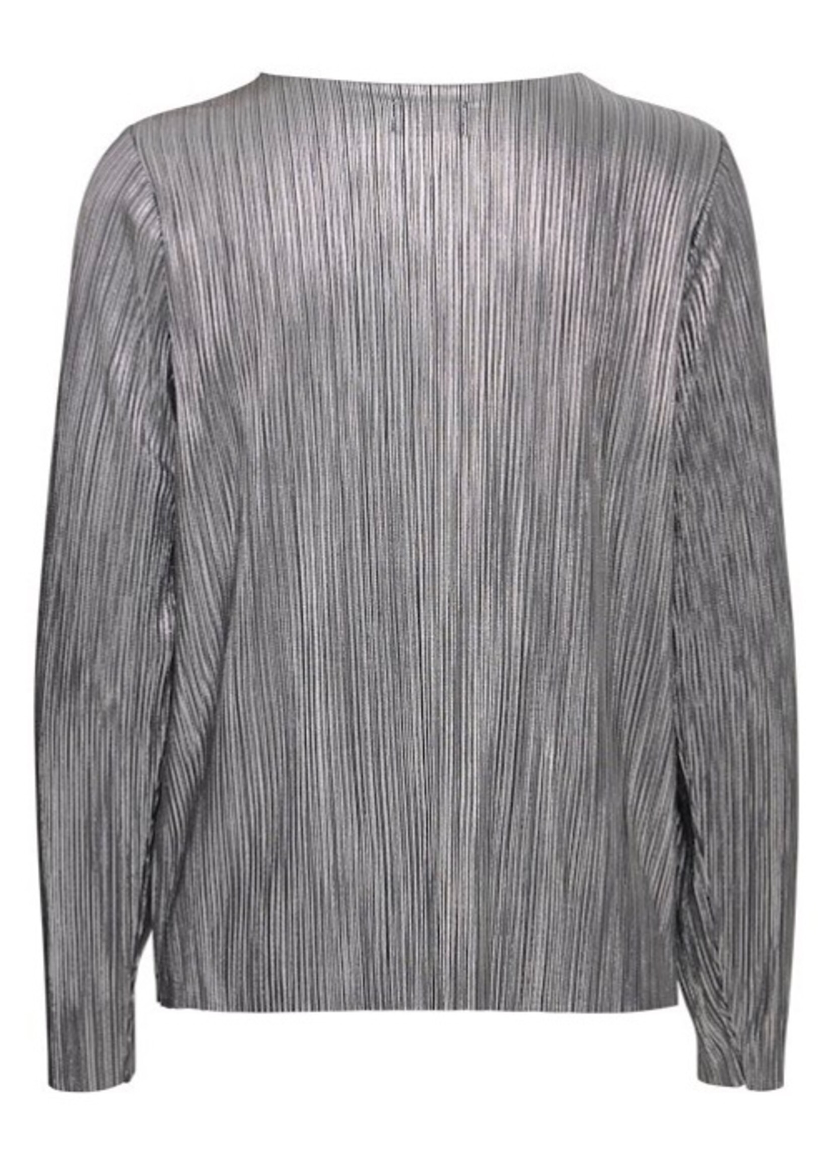 ICHI Ihmathilde top grijs / zilver