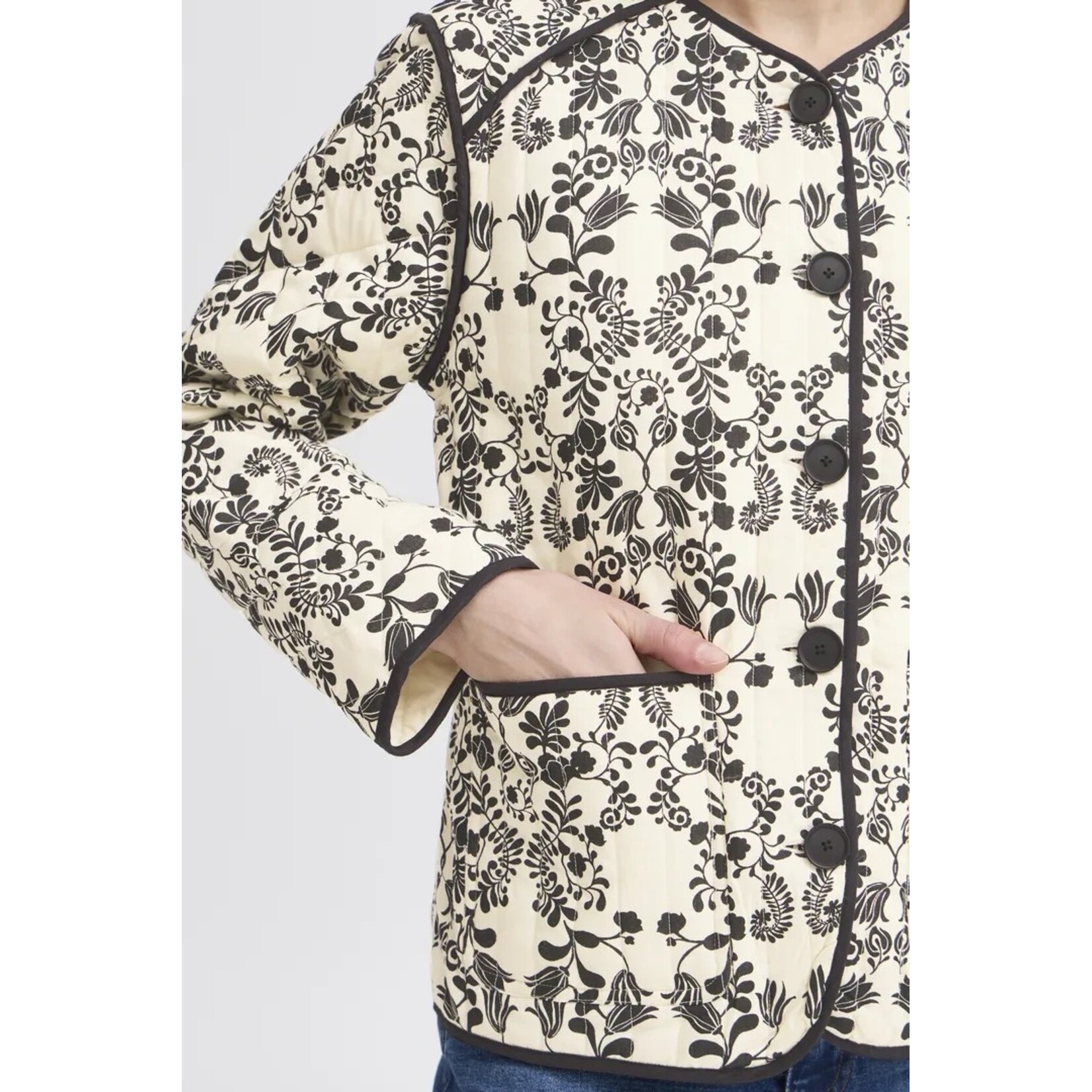 ICHI Ihgizaro jacket flower