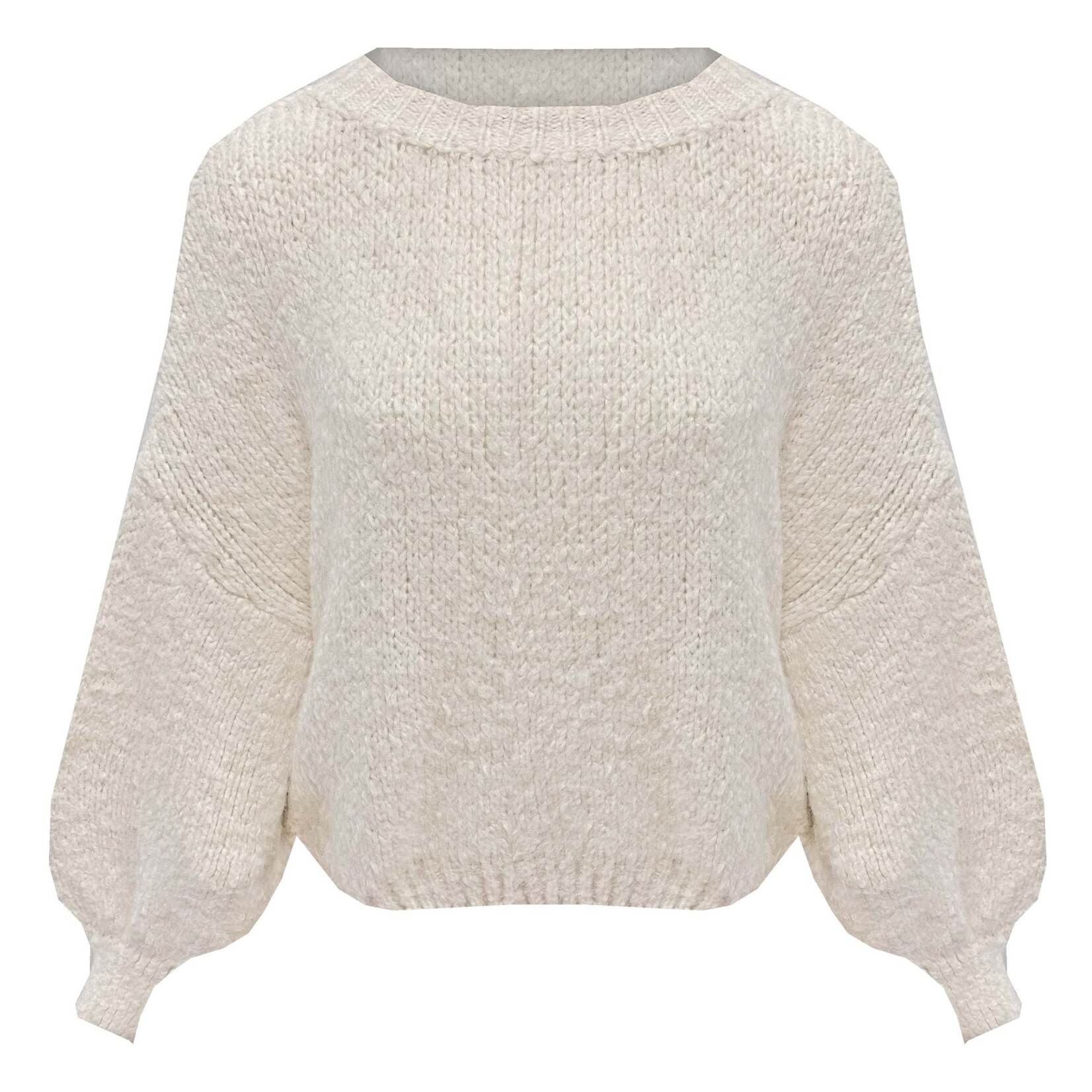 Gebreide trui Jade off white