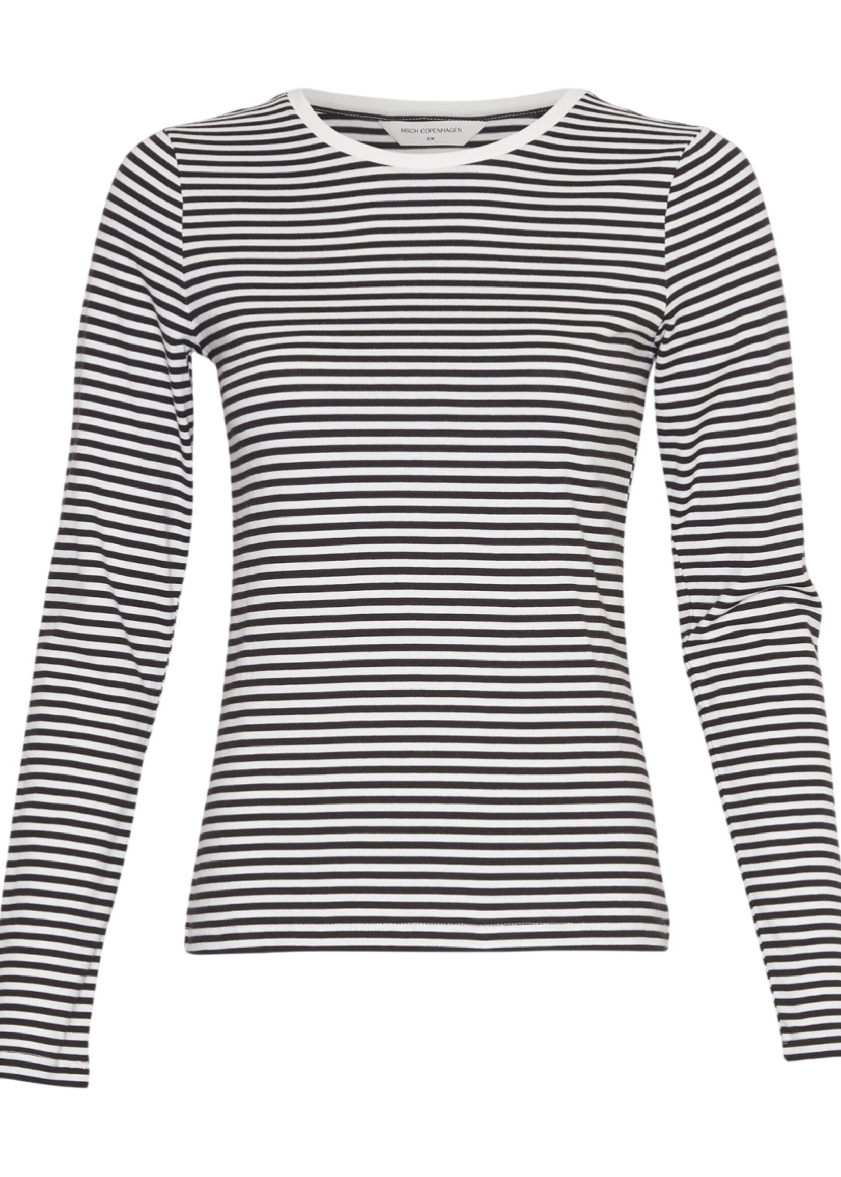 Moss Copenhagen Gemma Hadrea stripe top black