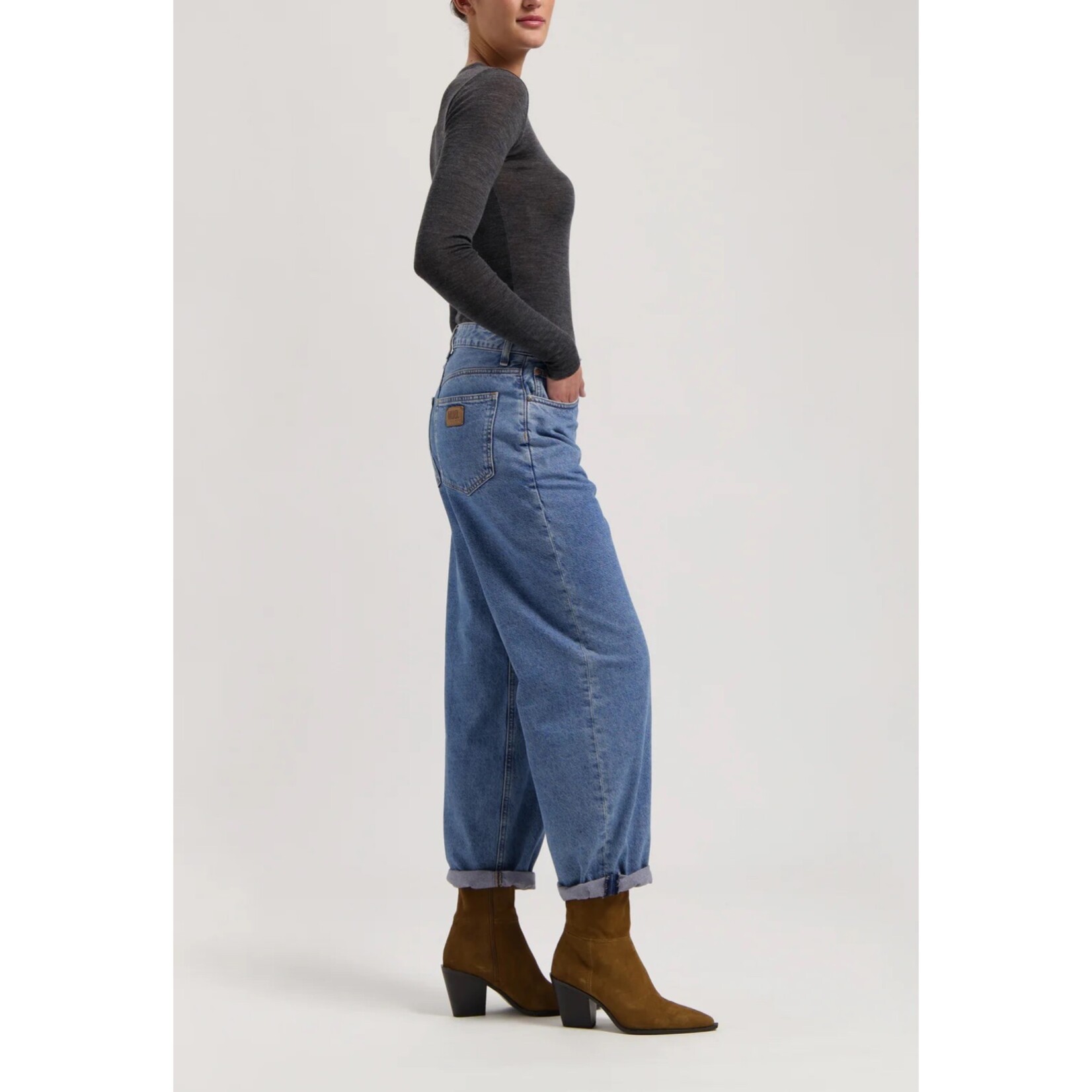 MUD JEANS MUD jeans Brooke hight Barrel Stone vintage