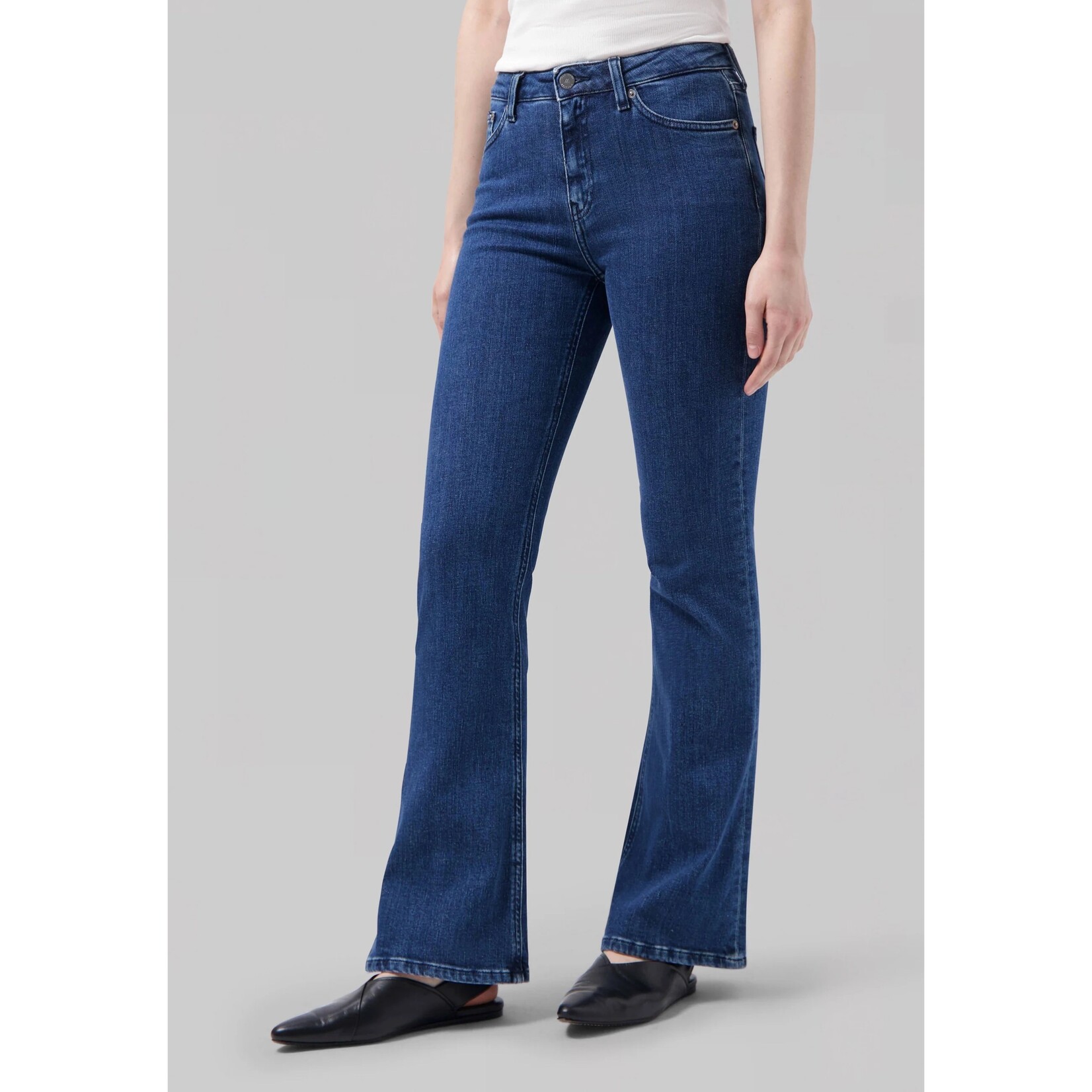 MUD JEANS MUD jeans Isy high flared stone indigo