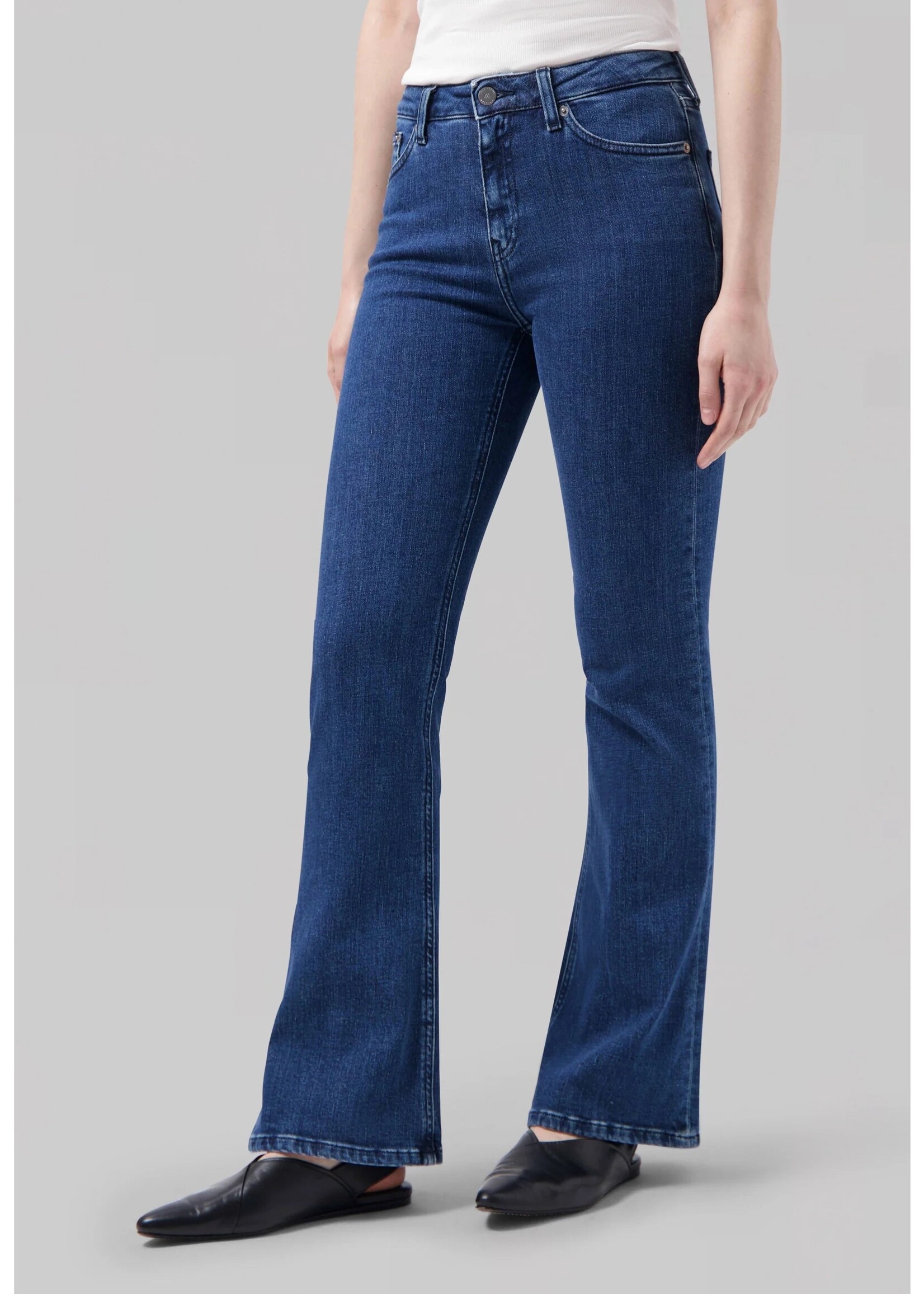 MUD JEANS MUD jeans Isy high flared stone indigo