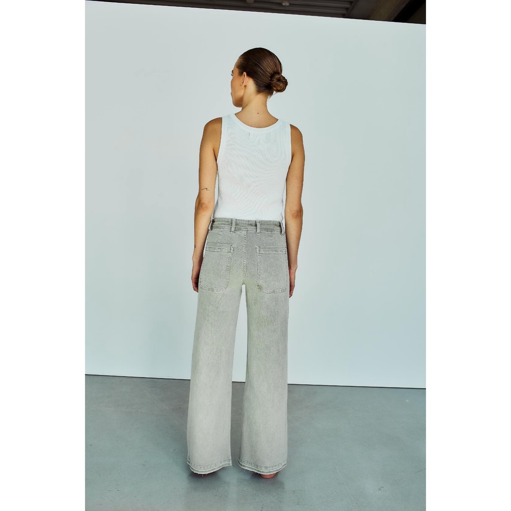 With Black With Black Muse wide jeans grey