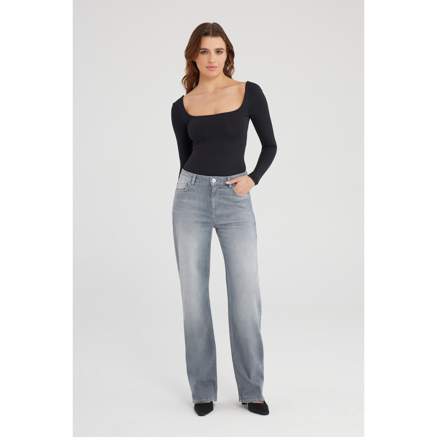 C.O.J. COJ straight jeans Nova grey