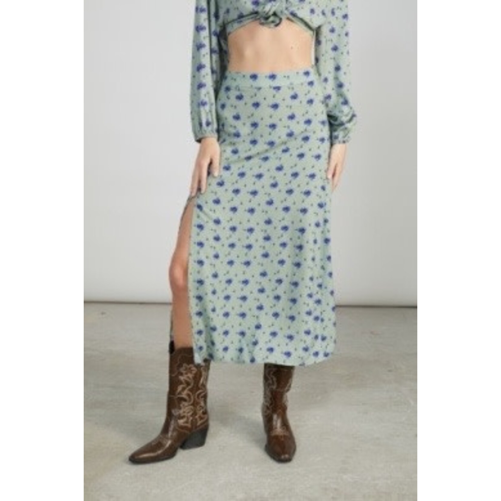 24Colours 24Colours rok Fleur groen