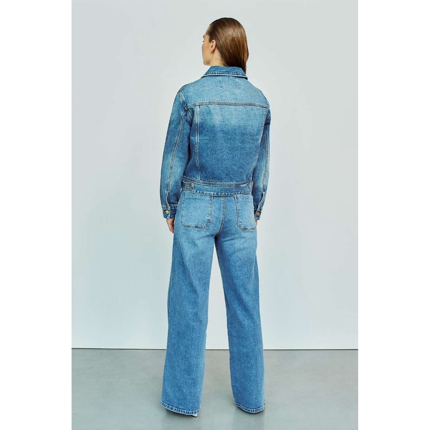 With Black With Black Abigale denim jacket blue