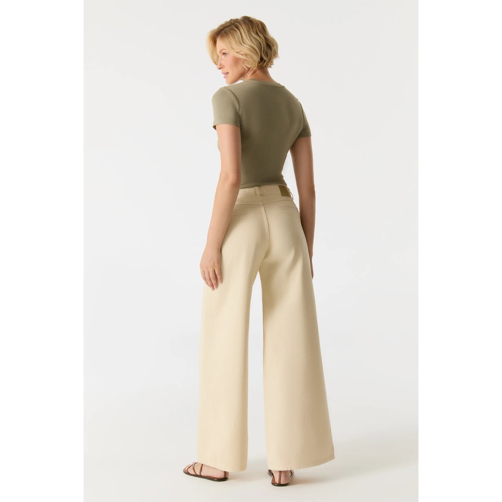 C.O.J. COJ wide Jeans Hazel ecru