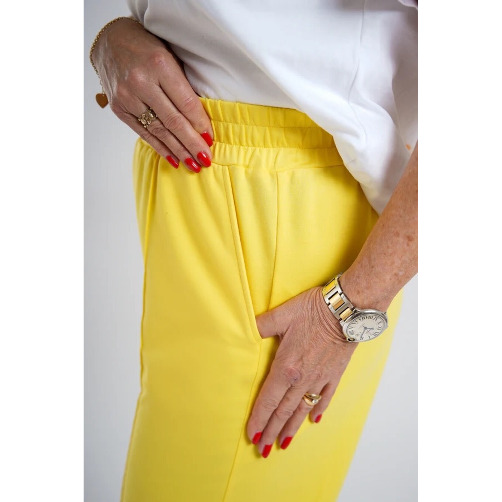 Tezza Fashion Tezza pants wide yellow