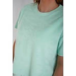 Tezza Fashion Tezza Badstof t-shirt aqua