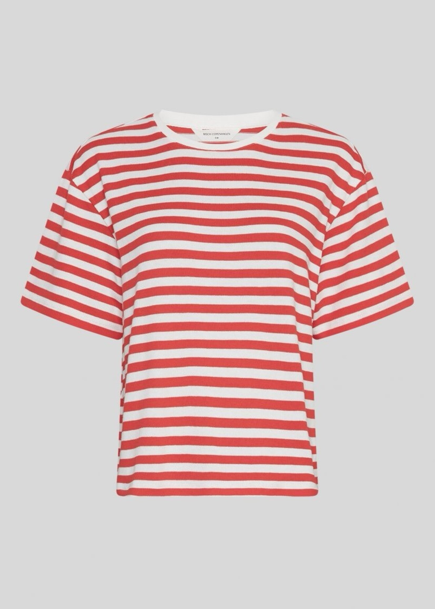 Moss Copenhagen Kemba Bahara SS shirt stripe red