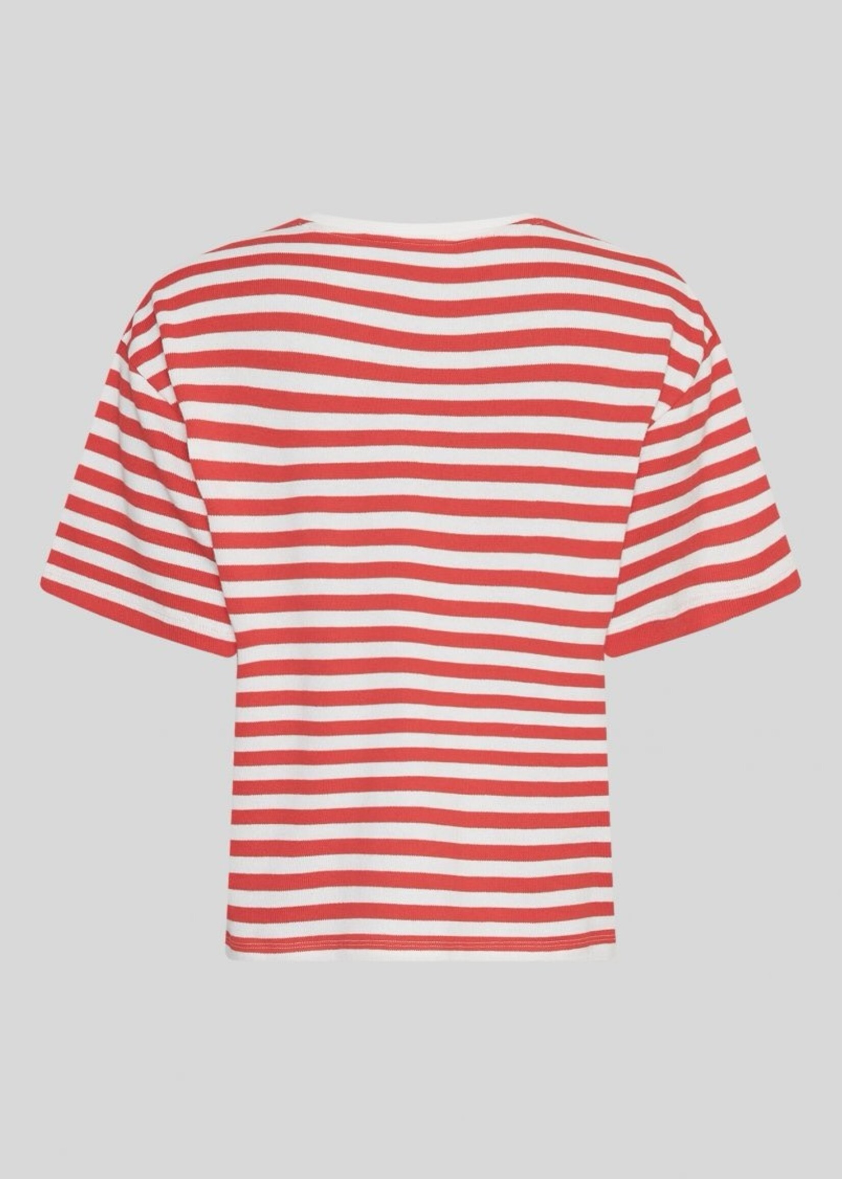 Moss Copenhagen Kemba Bahara SS shirt stripe red