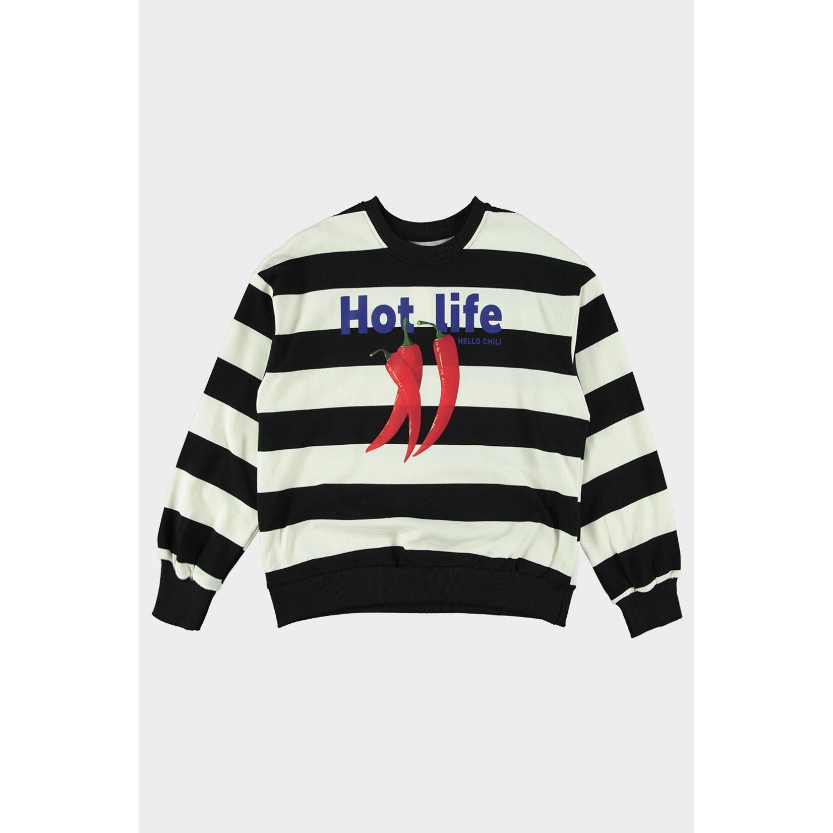 Streep sweater Hello chili black