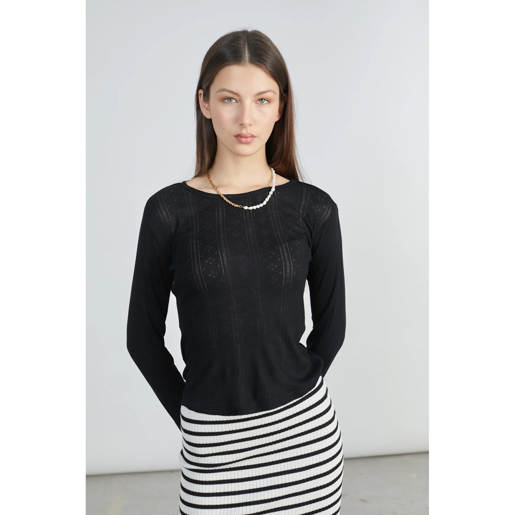 24Colours 24Colous LS top Viola zwart