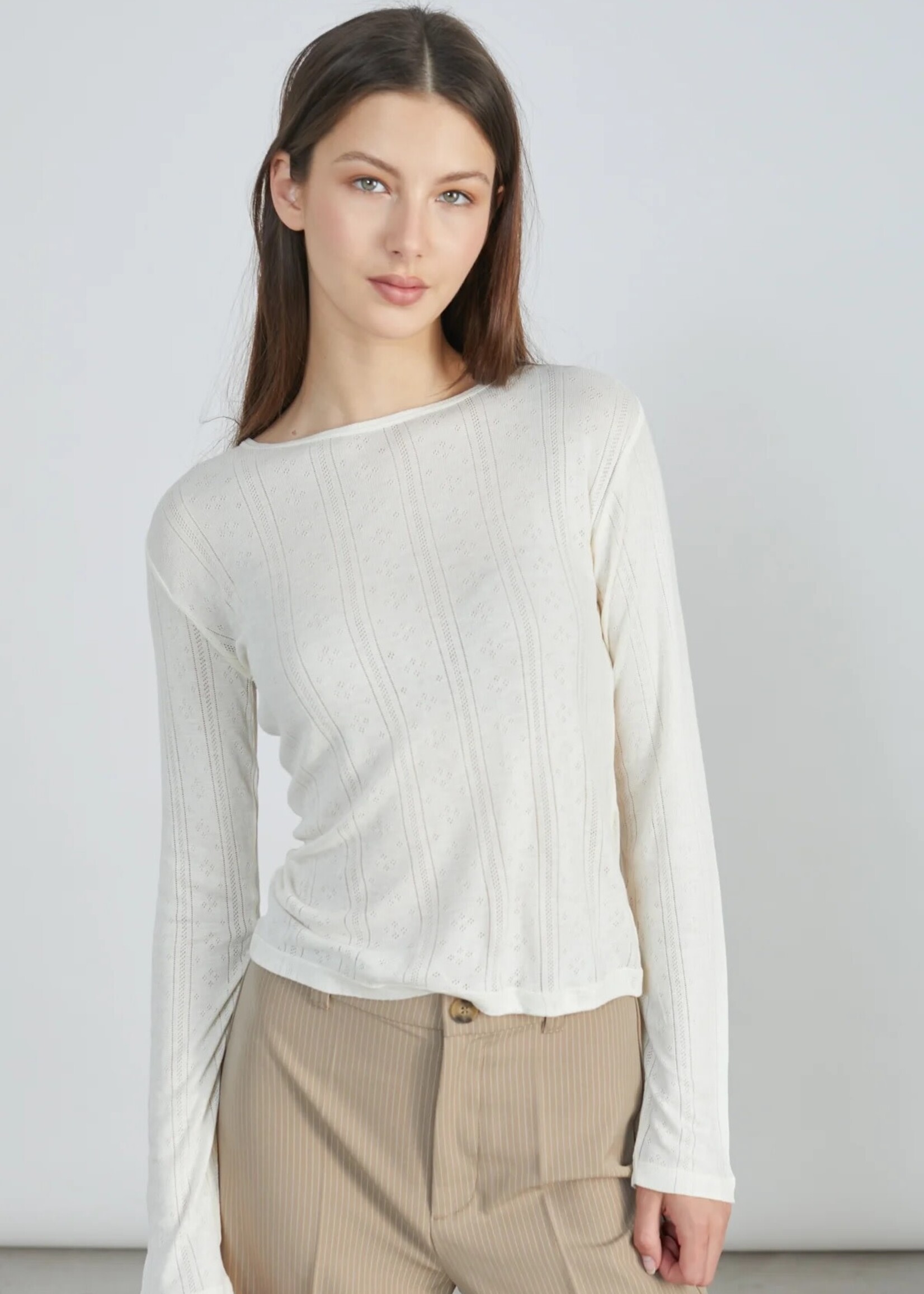24Colours 24Colous LS top Viola ecru