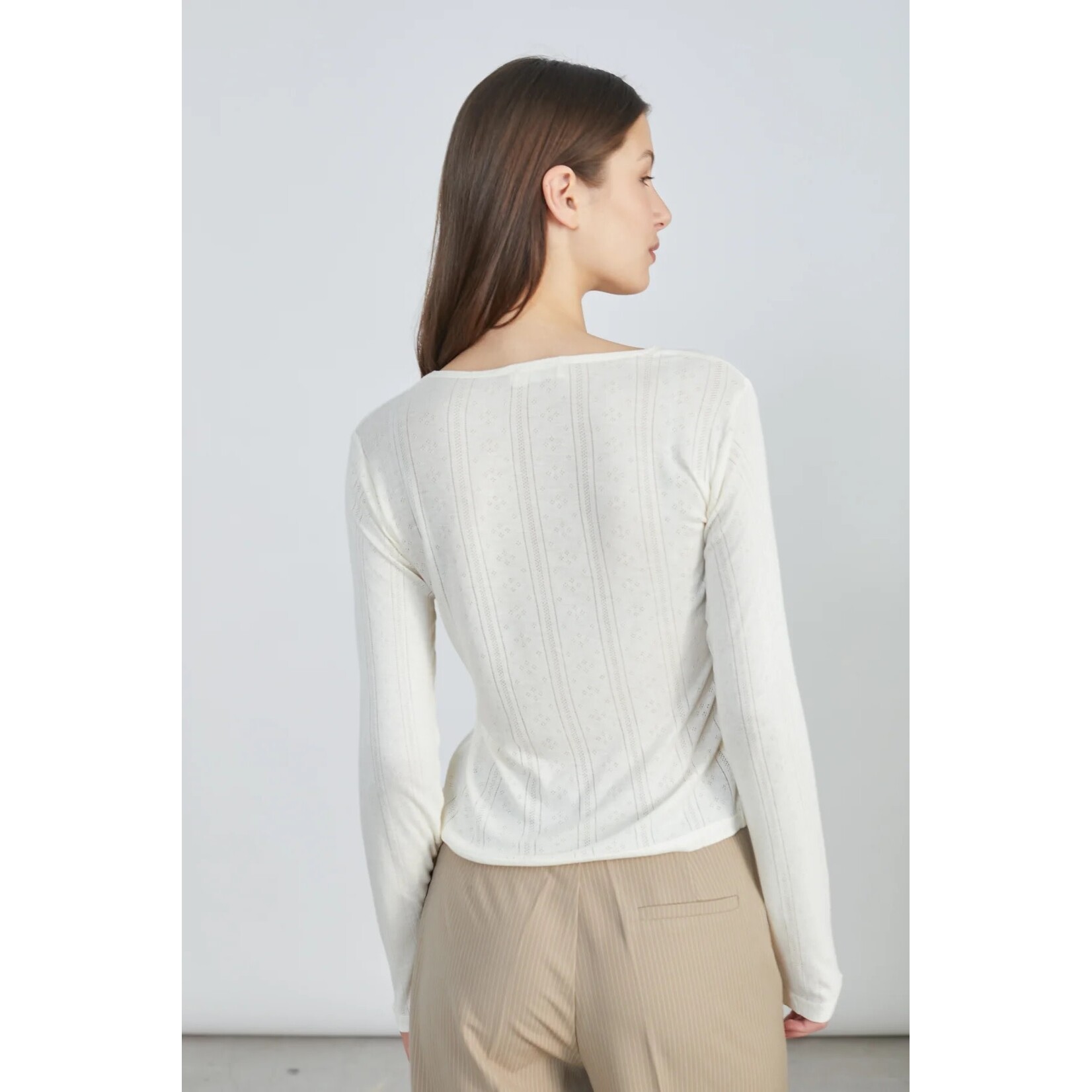 24Colours 24Colous LS top Viola ecru