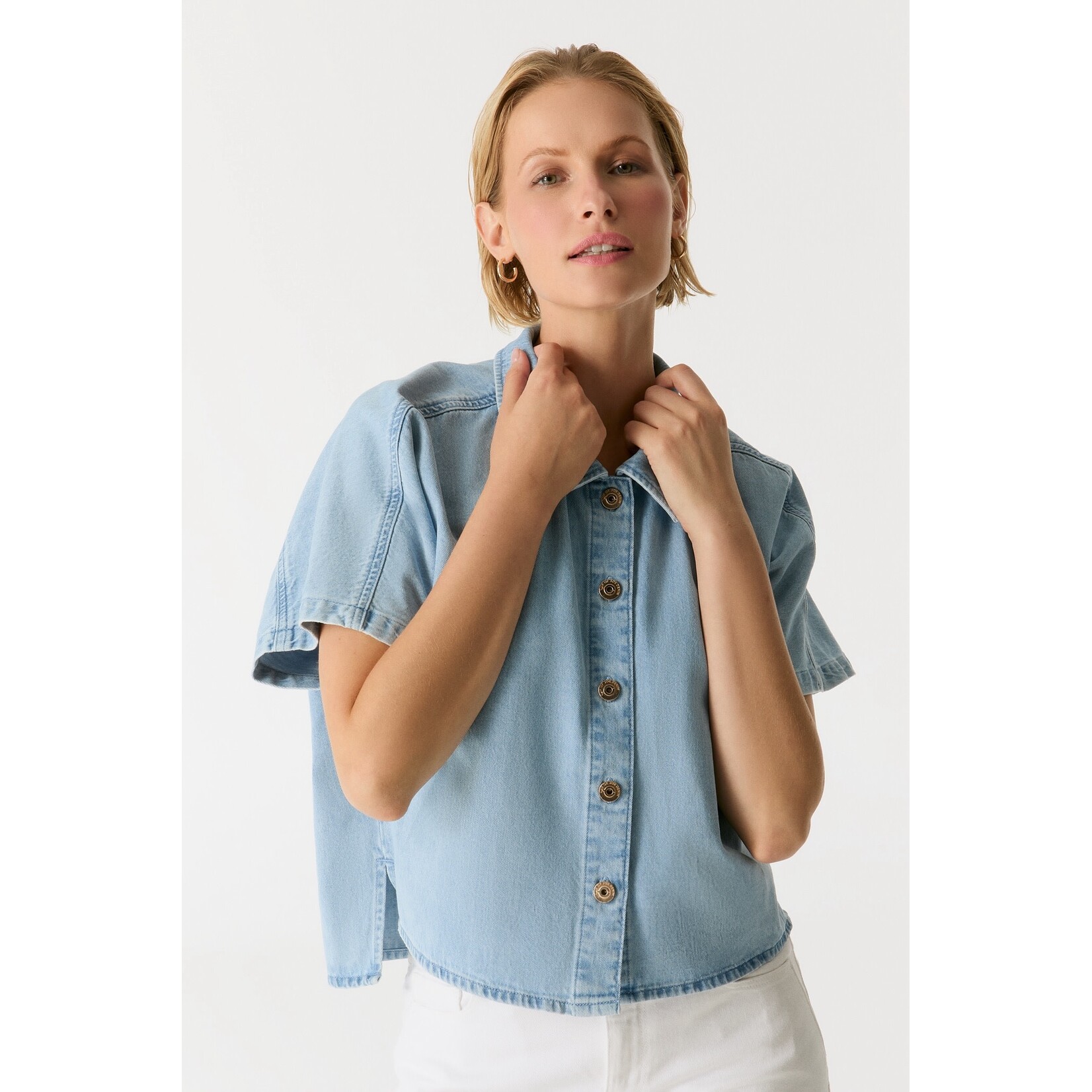 C.O.J. COJ blouse Jennifer light denim