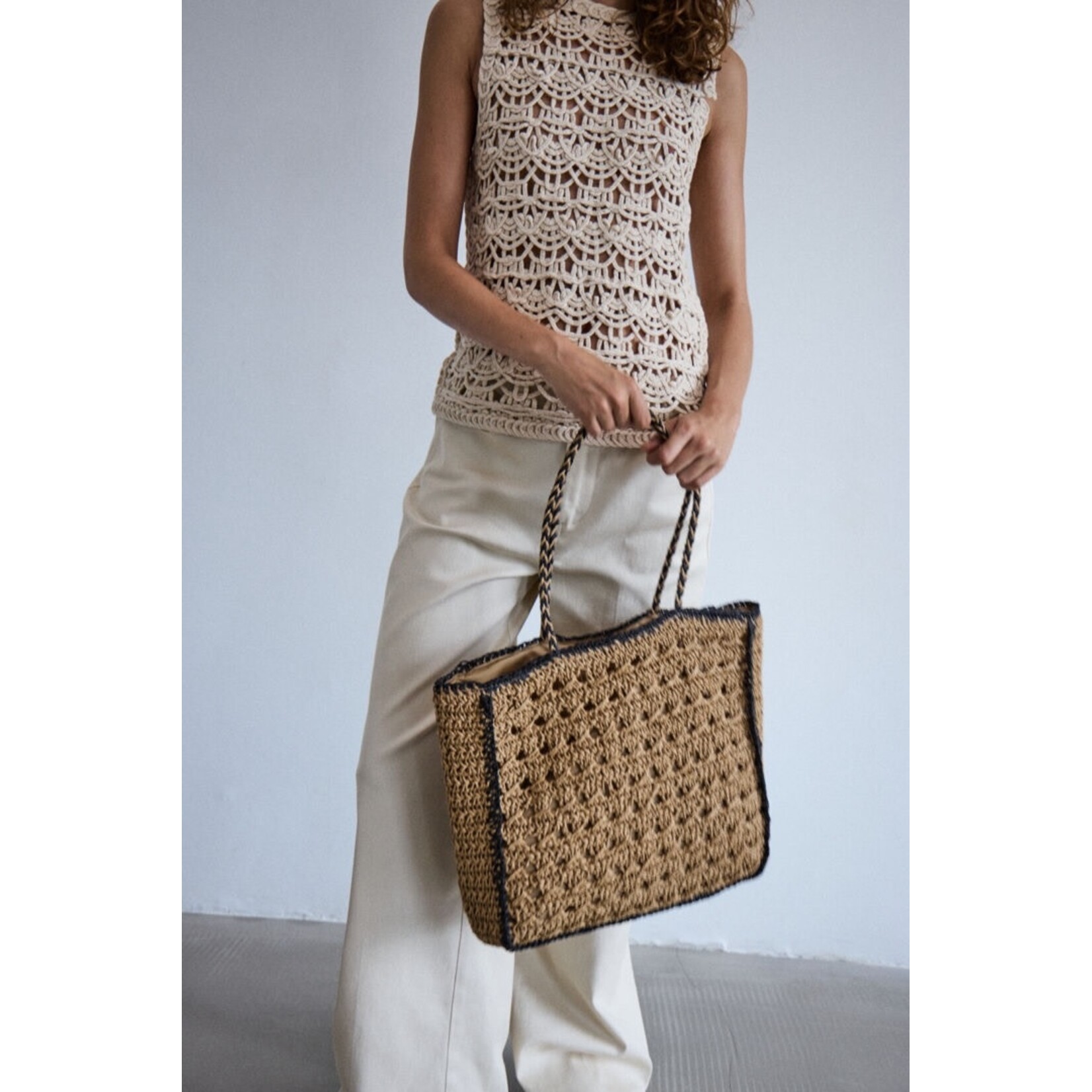 ICHI Iafenenny shopper oxford tan