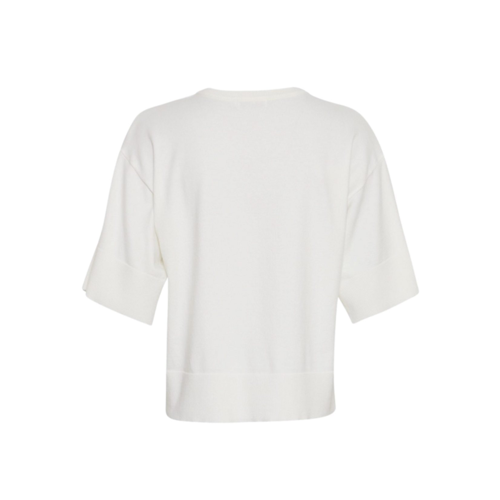 Moss Copenhagen  Eslina Rachelle 2/4 V neck pullover Egret