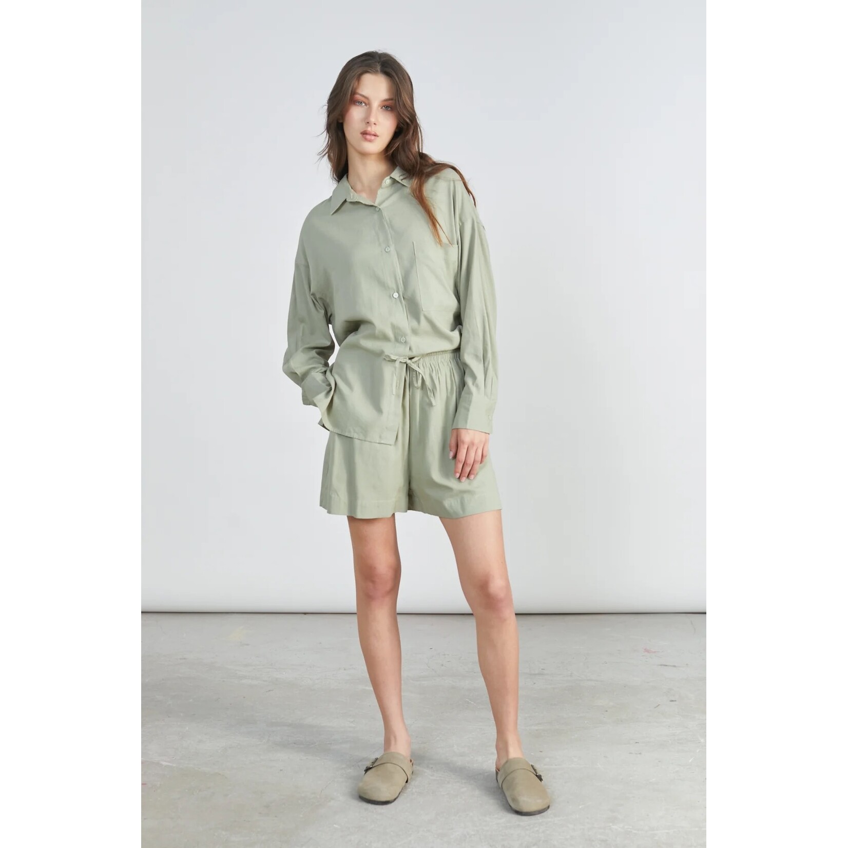 24Colours overhemd Stephanie olive