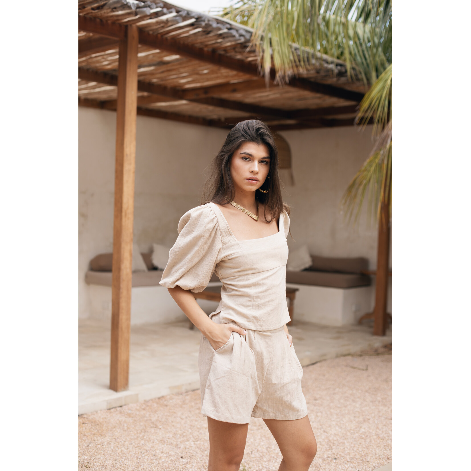 Berawa Luxe Berawa Kala Shorts natural