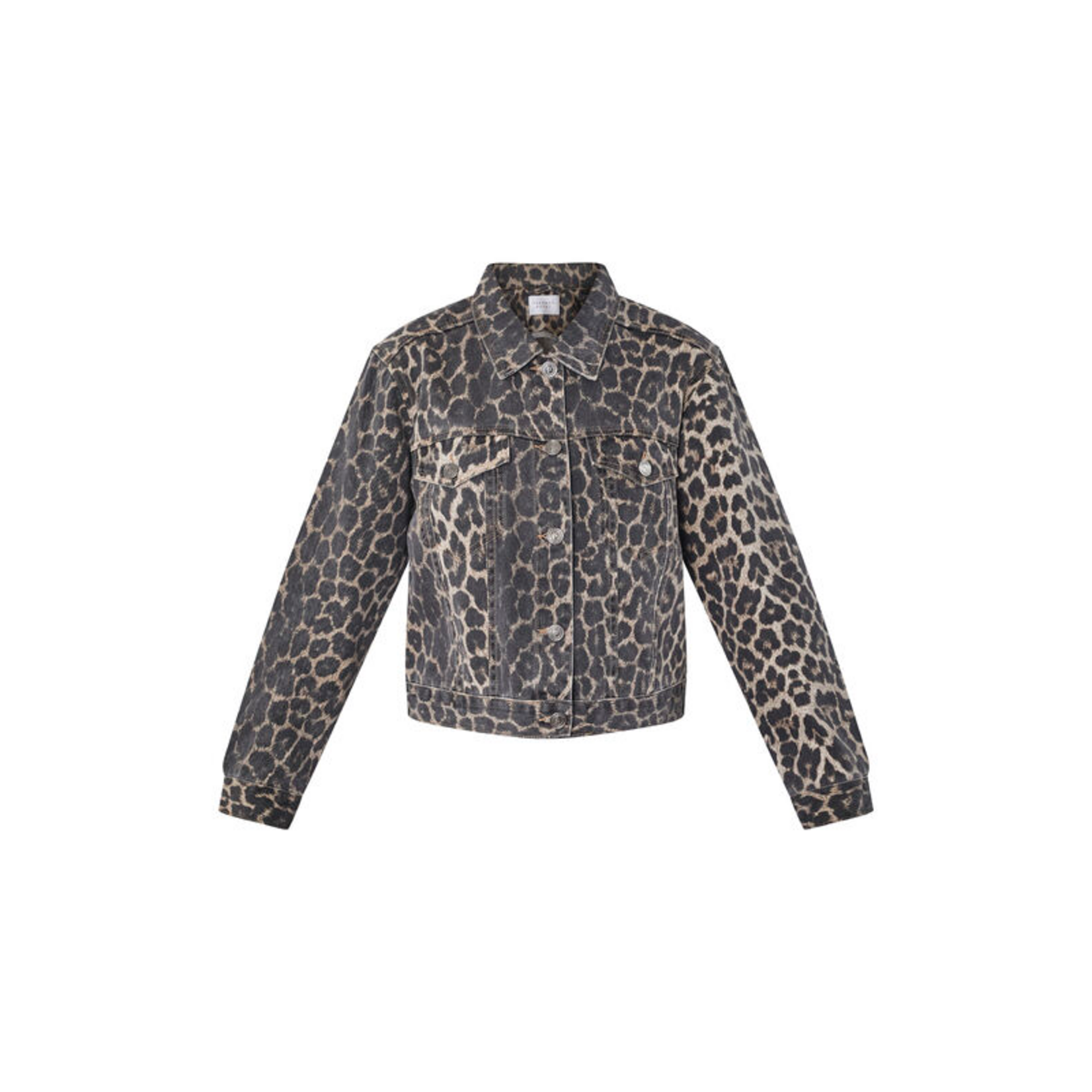 Sisters Point Feva leopard jacket denim