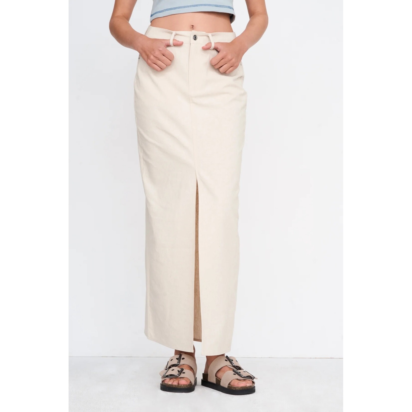 24Colours 24Colours lange rok Kay beige