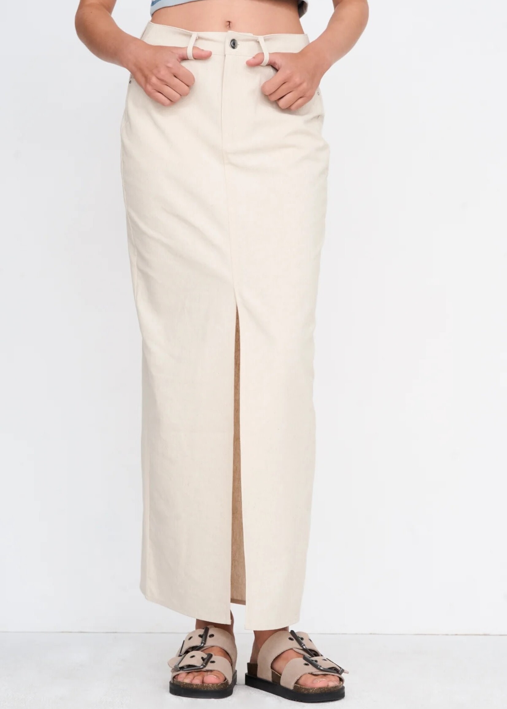 24Colours 24Colours lange rok Kay beige