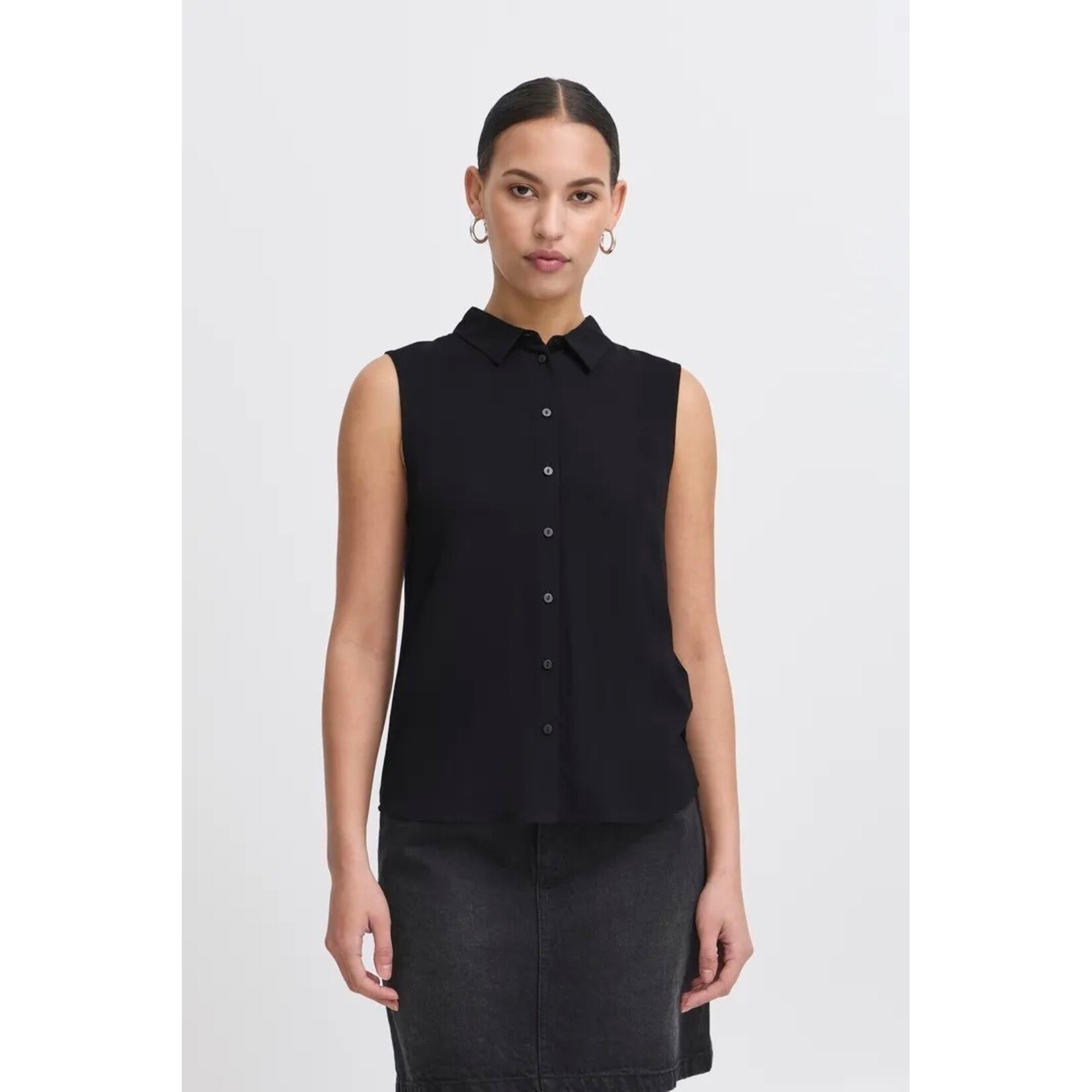 ICHI Ihvera top zwart