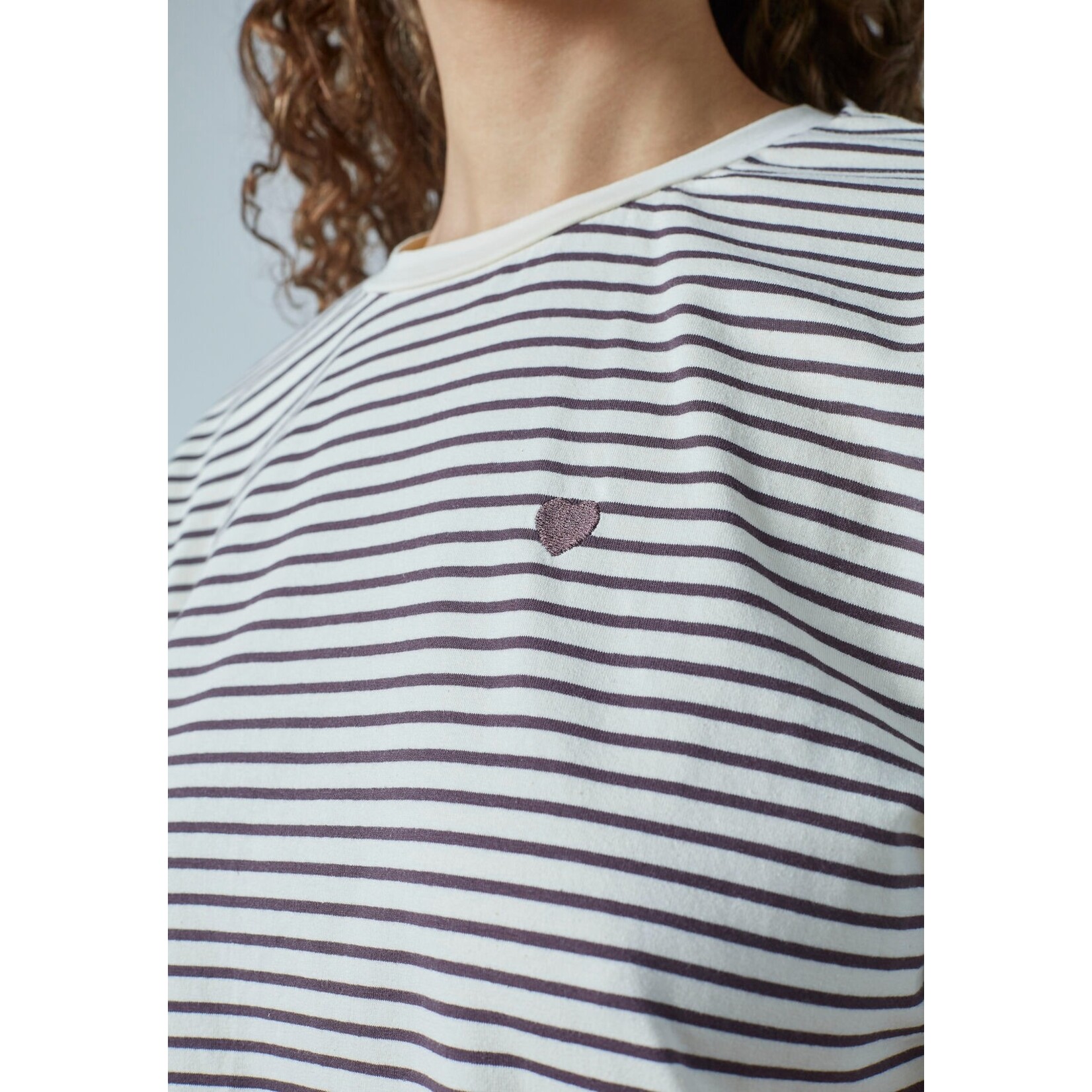 Sisters Point t-shirt streep Vez bruin