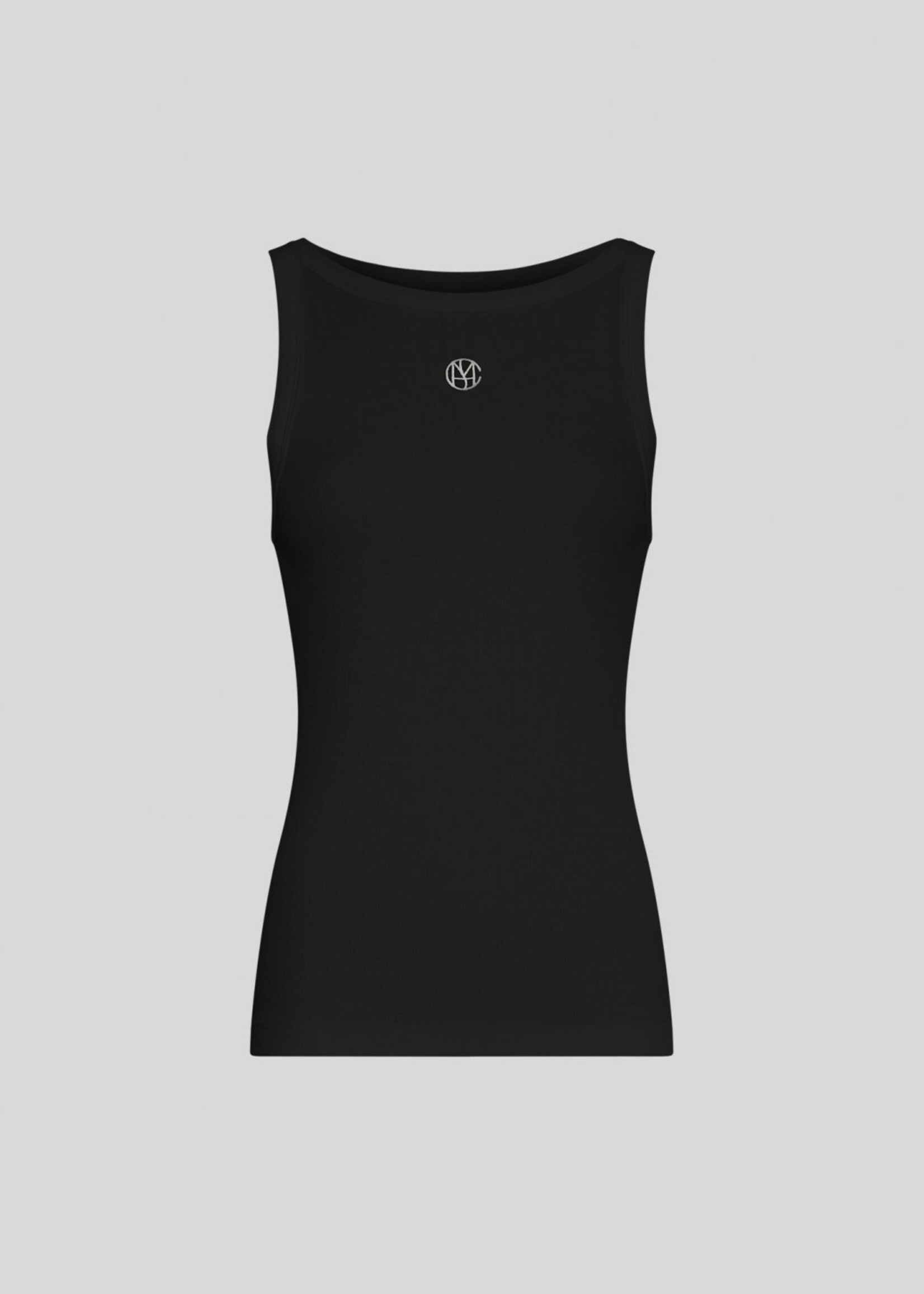 Moss Copenhagen Gubbe Rasmia tank top zwart logo