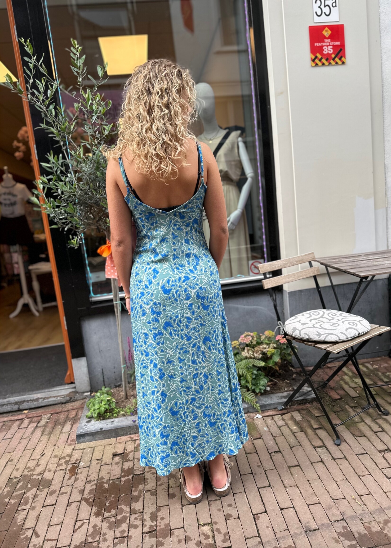 24Colours 24Colours slipdress Aqua