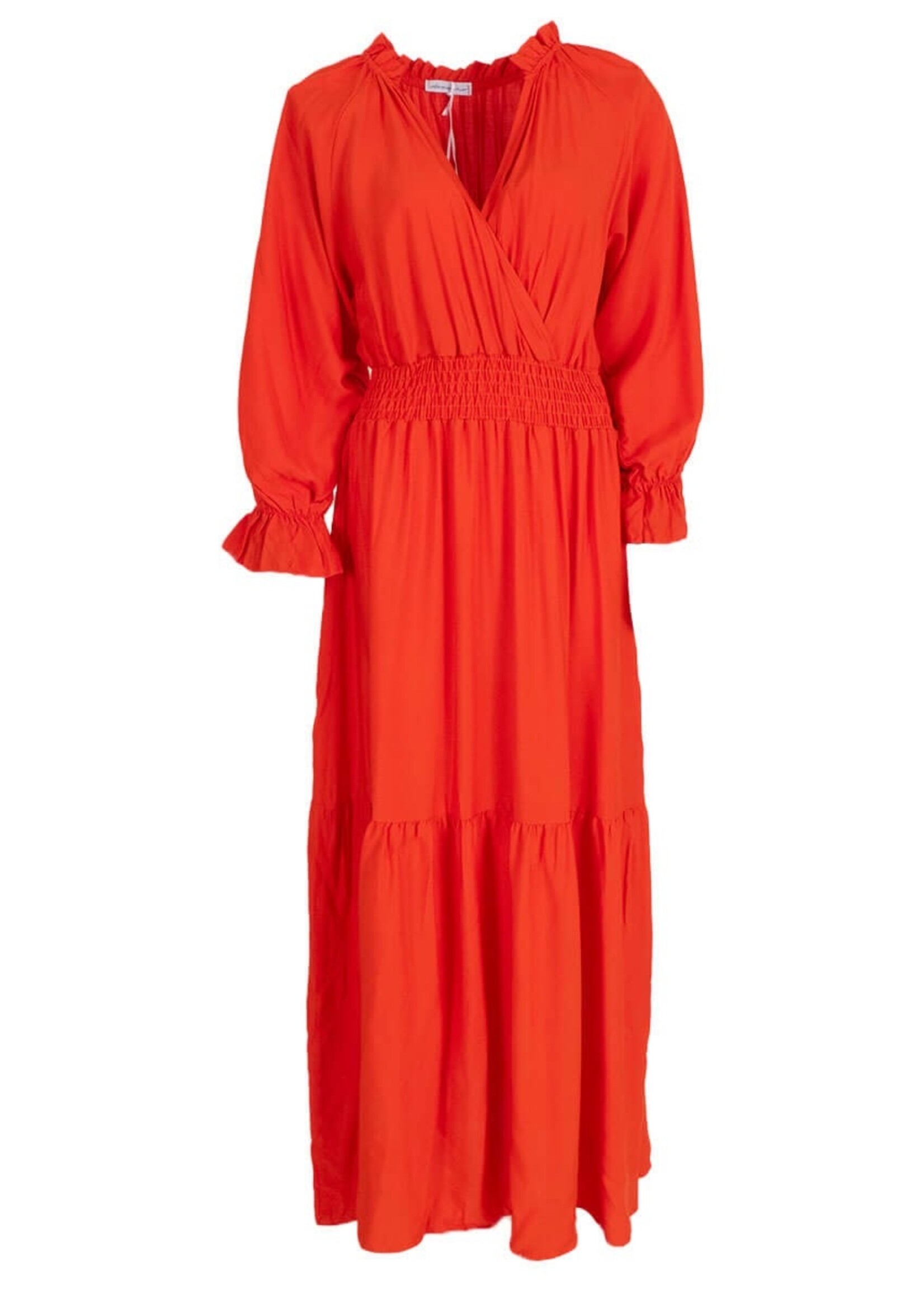 Maxi jurk Wendy koraal