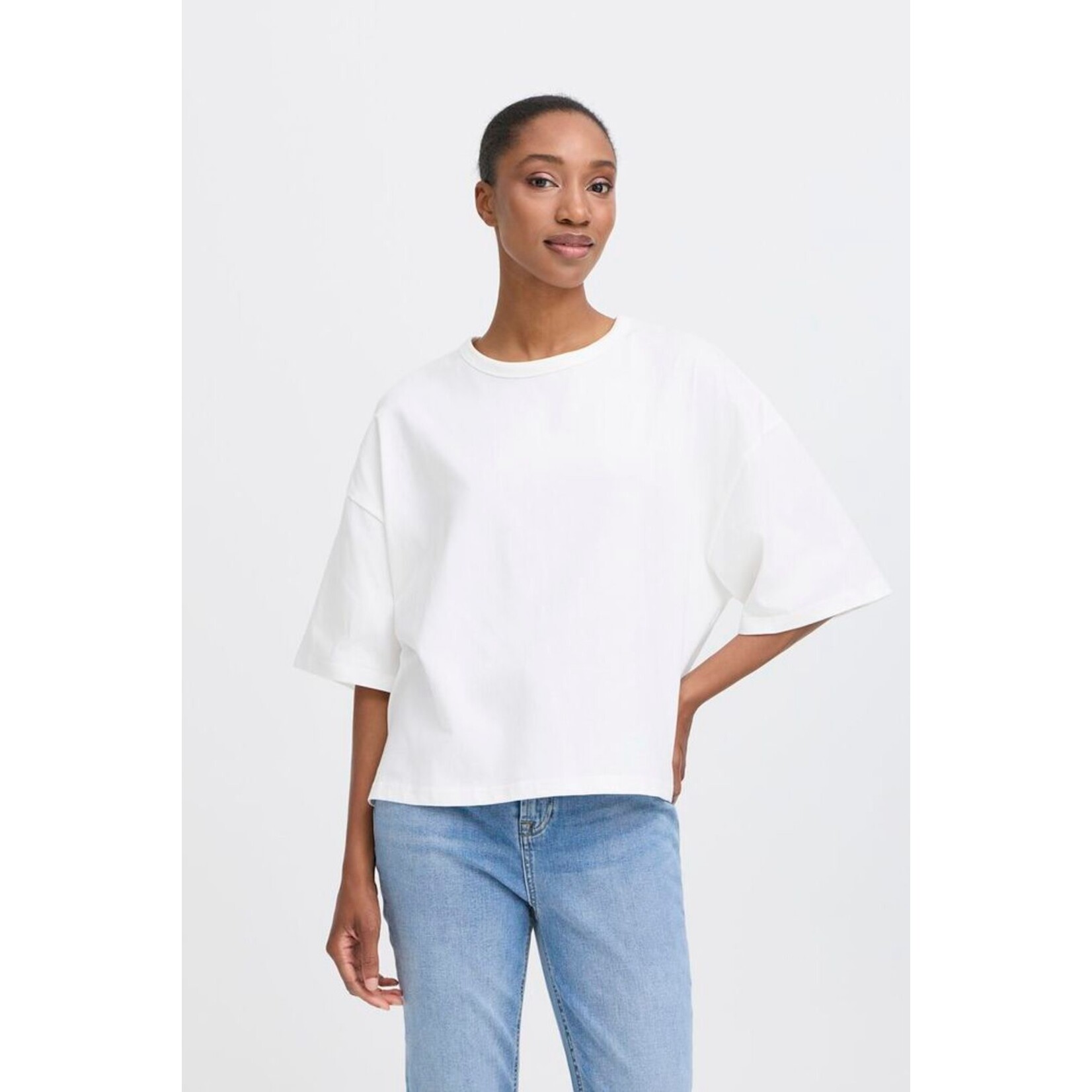 ICHI Ihpalmer t-shirt EX loose fit wit