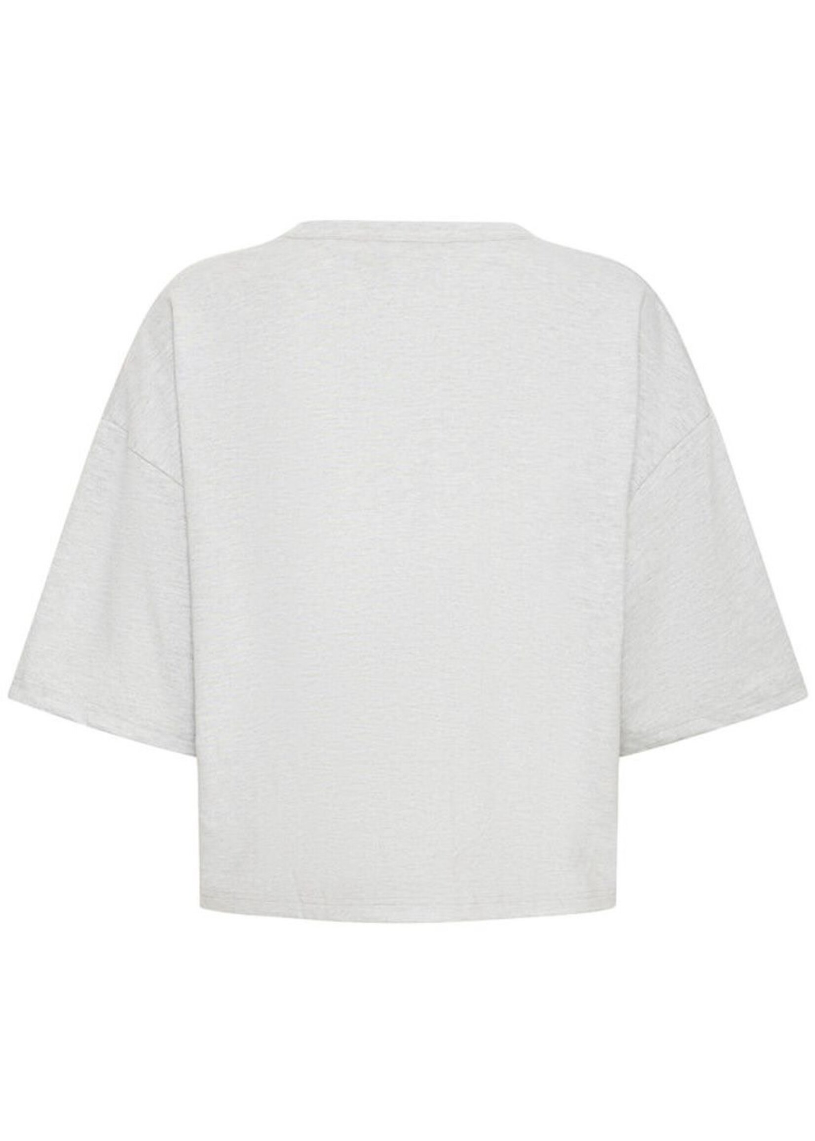 ICHI Ihpalmer t-shirt EX loose fit grijs