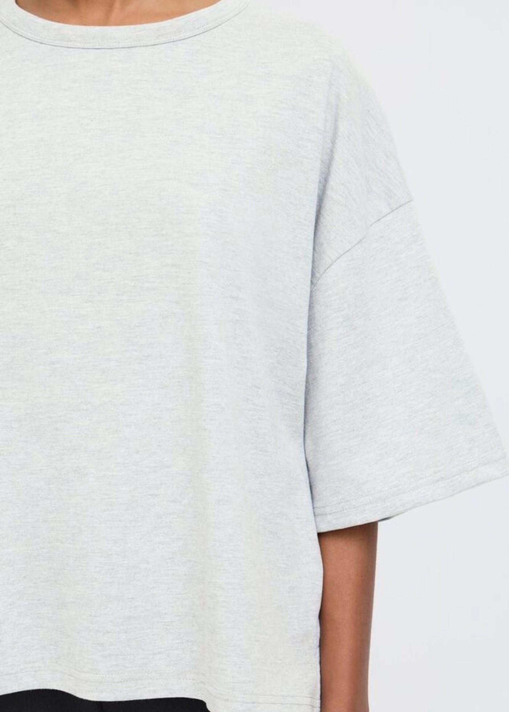 ICHI Ihpalmer t-shirt EX loose fit grijs