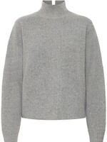 ICHI Ihducie gebreide trui grijs