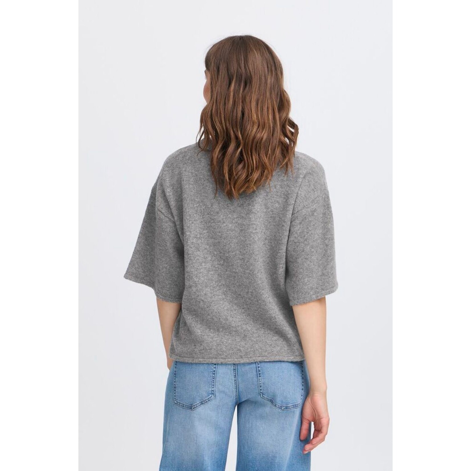 ICHI Ihdasila gebreide trui SS grijs