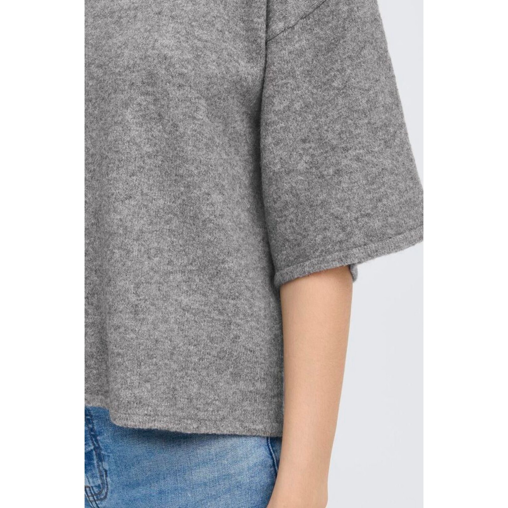 ICHI Ihdasila gebreide trui SS grijs