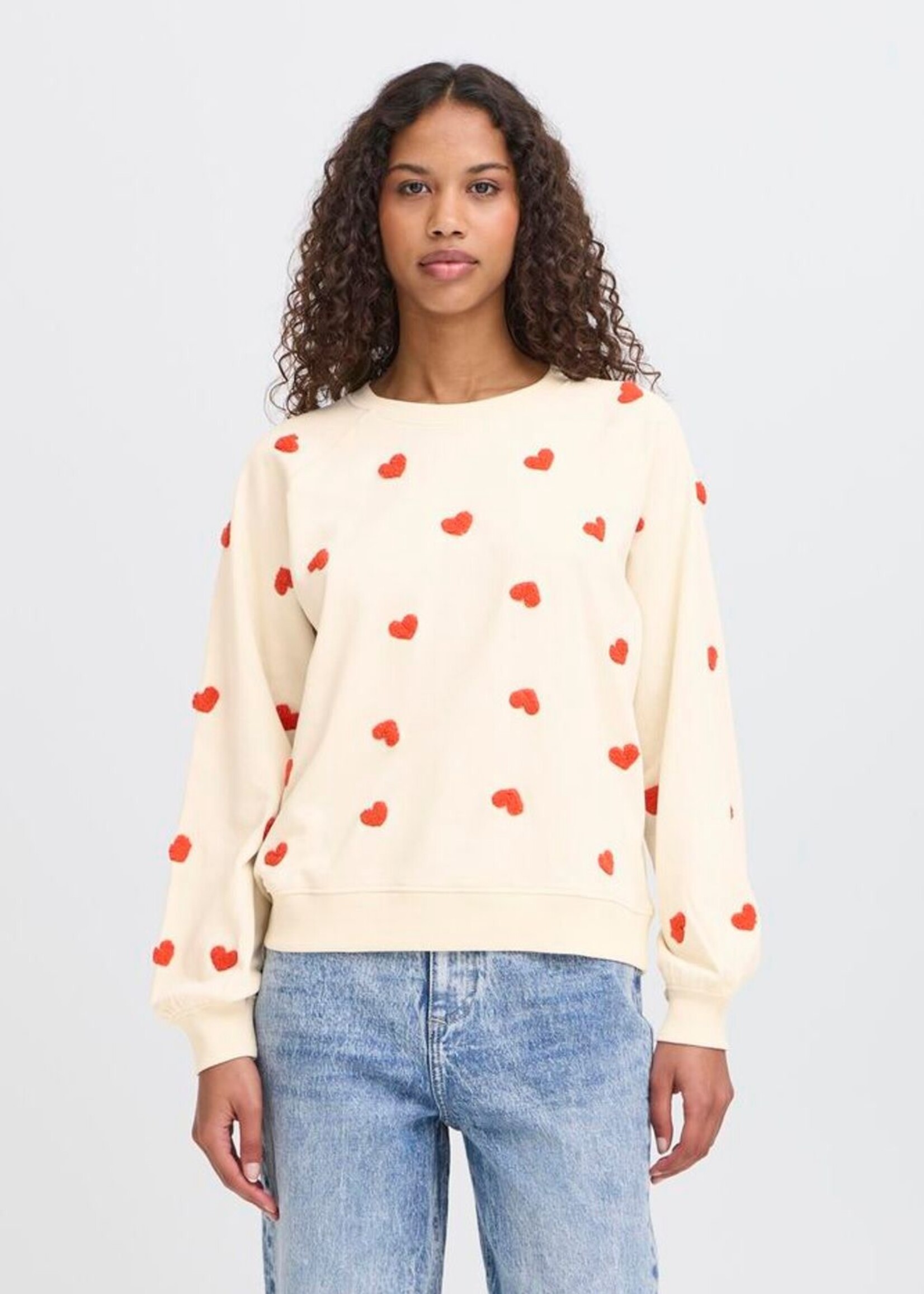 ICHI Ihkasura sweater love off white