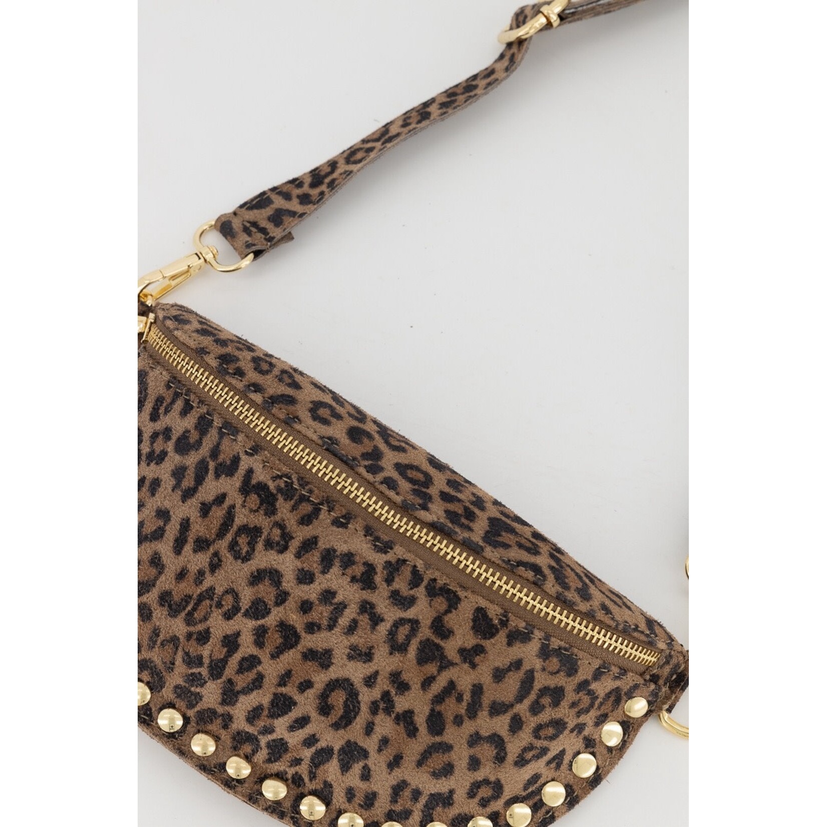 Leren Bumbag Debby leopard