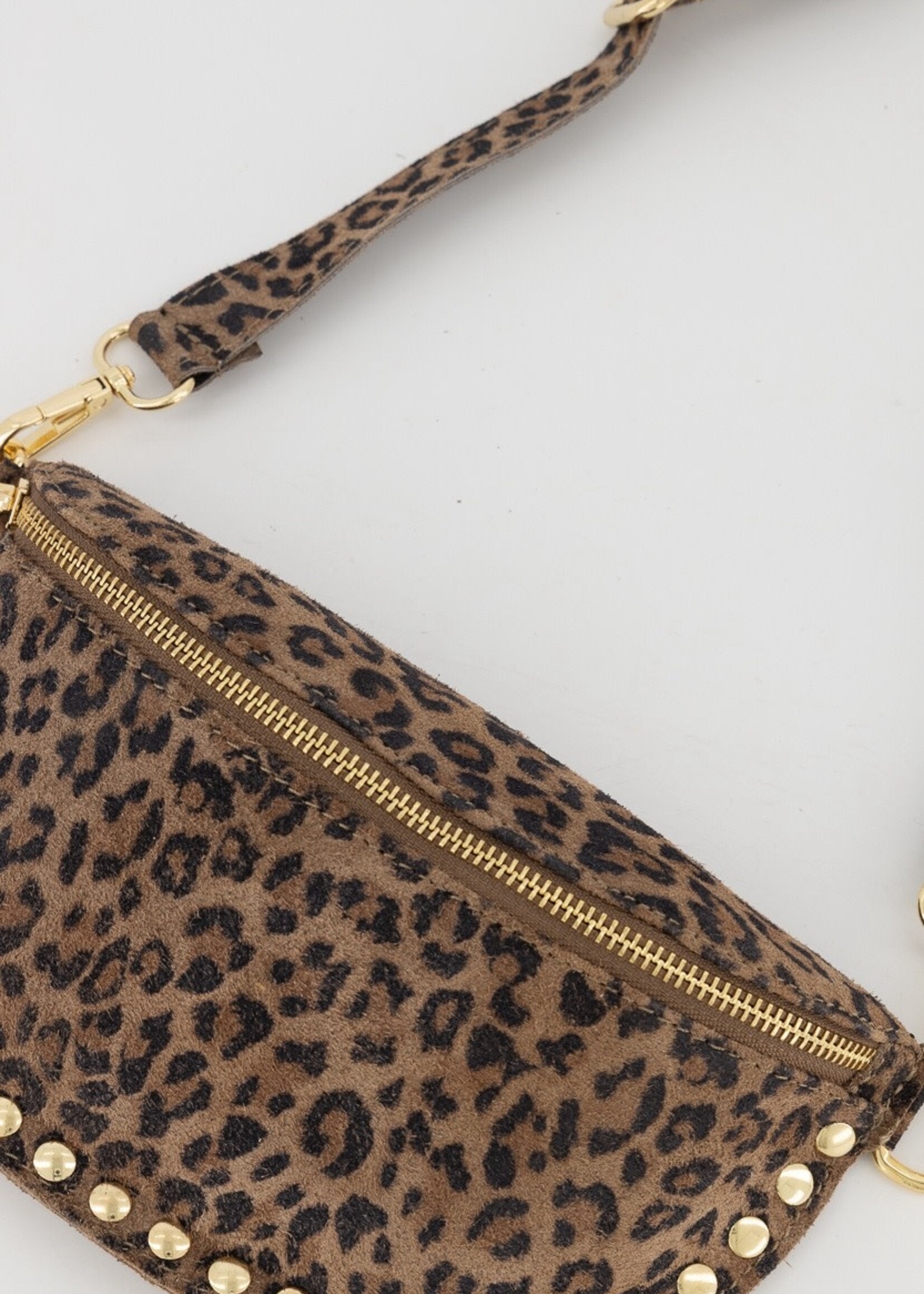 Leren Bumbag Debby leopard