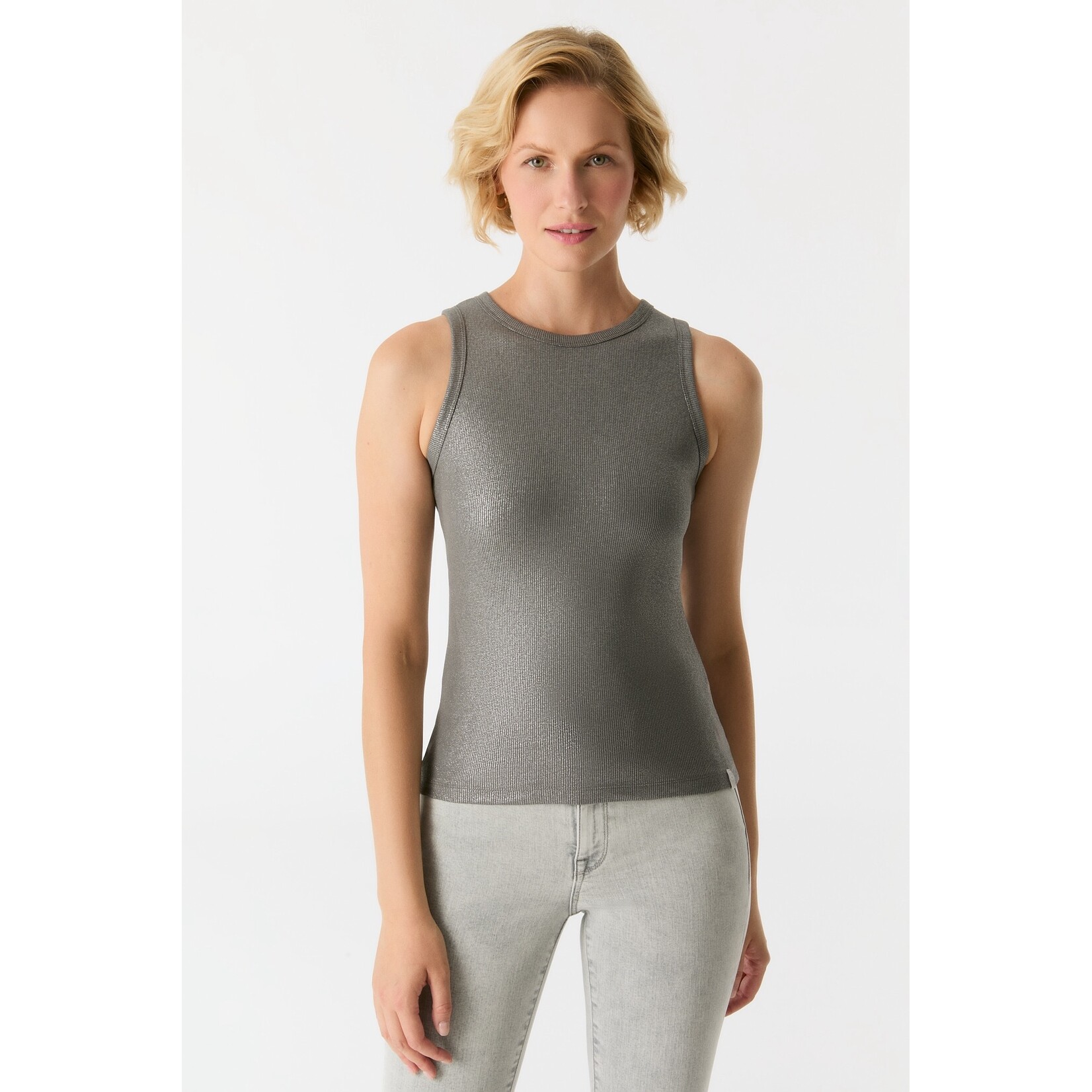 C.O.J. COJ top Liv dark silver