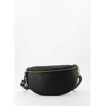 Leren tas Zoey Big Black