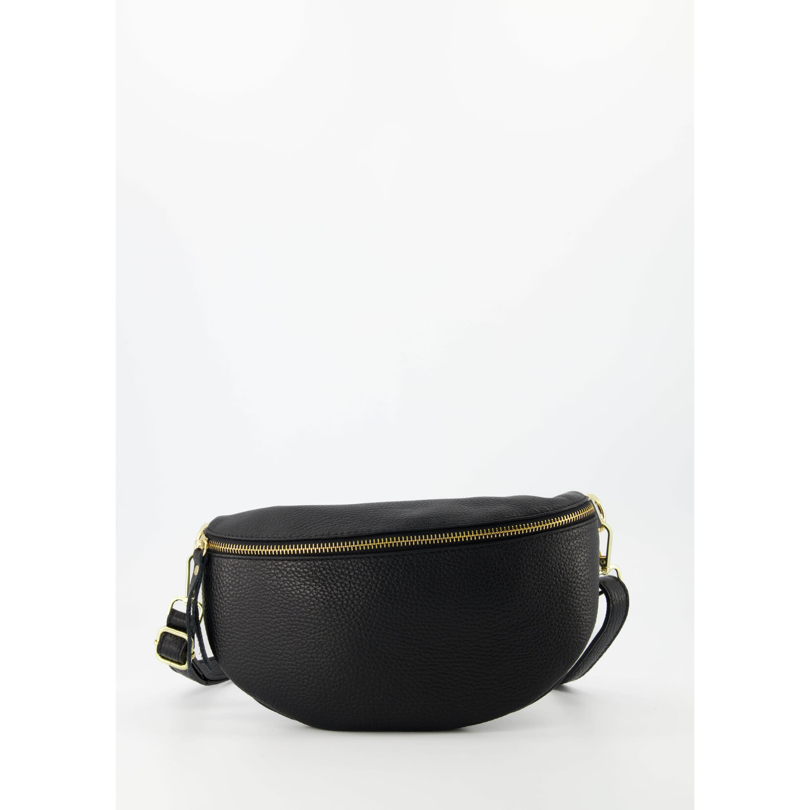 Leren tas Zoey Big Black