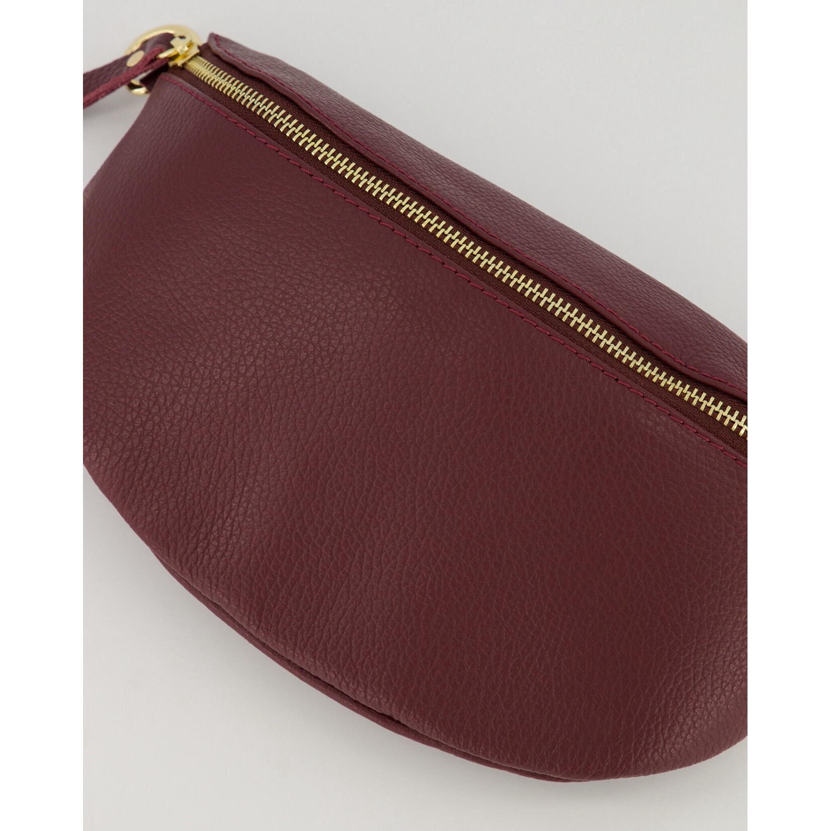 Leren tas Zoey Big Bordeaux rood