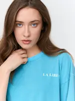 24Colours 24Colours T-shirt La Liberta blauw
