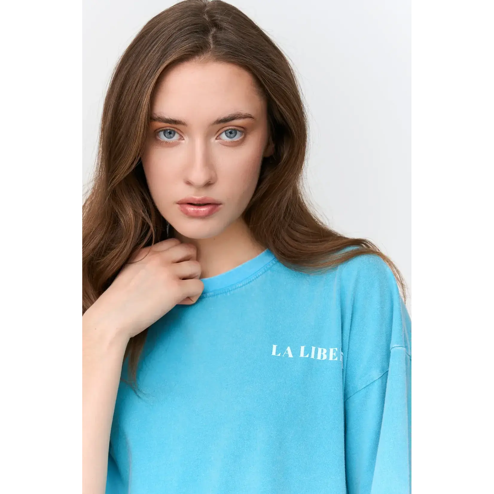 24Colours 24Colours T-shirt La Liberta blauw