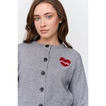 24Colours 24Colours vest Amour  grijs