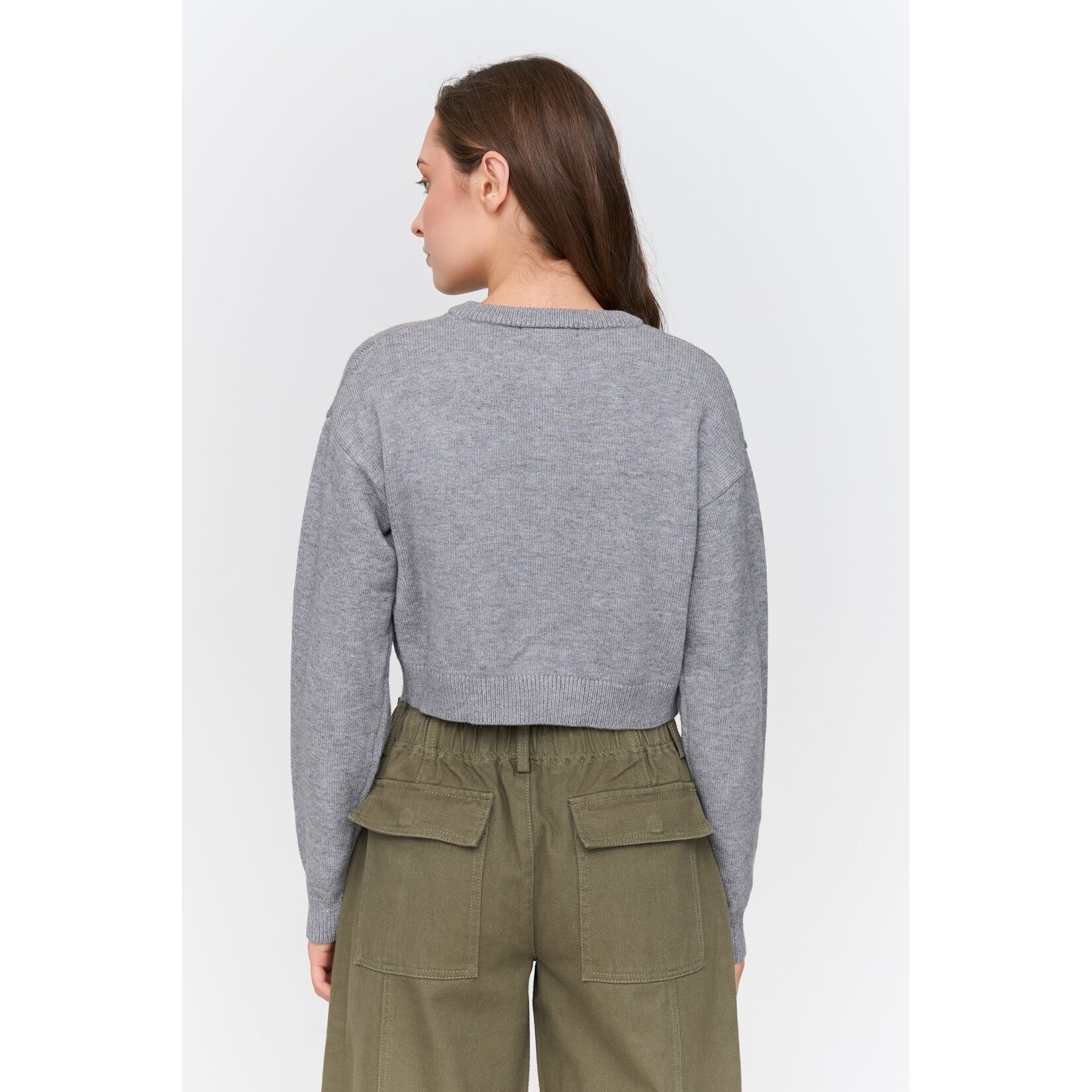 24Colours 24Colours vest Amour  grijs